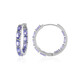 Pendientes en plata con Tanzanita