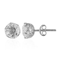 Pendientes en plata con Topacio blanco