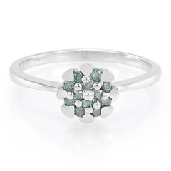 Anillo en plata con Diamante fantasía