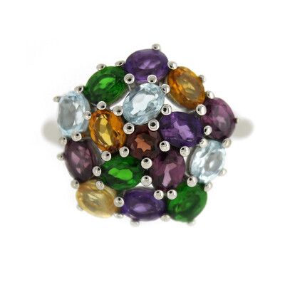 Anillo en plata con Rodolita