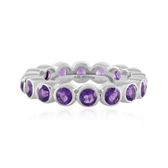 Anillo en plata con Amatista de Marruecos