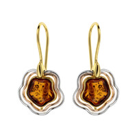 Pendientes en plata con Ámbar báltico