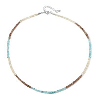 Collar en plata con Zircón fantasía