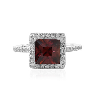 Anillo en plata con Zircón rosado