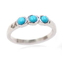 Anillo en plata con Turquesa bella durmiente (Faszination Türkis)