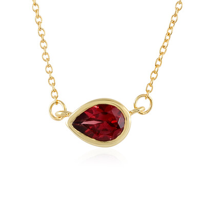 Collar en plata con Granate de Mozambique