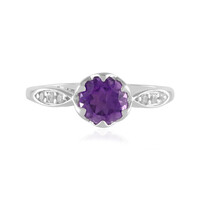Anillo en plata con Amatista de Siberia