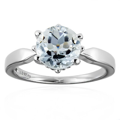 Anillo en plata con Cuarzo blanco