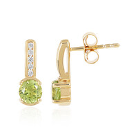 Pendientes en plata con Peridoto