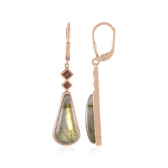 Pendientes en plata con Labradorita cobre de Maniry (KM by Juwelo)