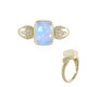 Anillo en oro con Ópalo Welo AAA (de Melo)