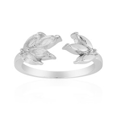 Anillo en plata con Topacio blanco