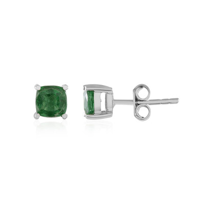 Pendientes en plata con Apatita verde