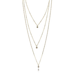 Collar en oro con Diamante marrón VVS2