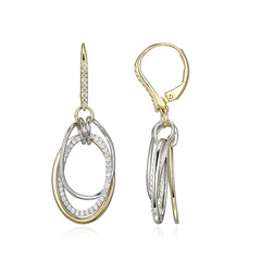 Pendientes en plata con Zircón (Adela Silber)