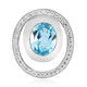 Colgante en plata con Topacio azul cielo (MONOSONO COLLECTION)
