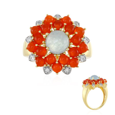 Anillo en plata con Aguamarina