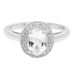 Anillo en plata con Goshenita