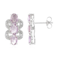 Pendientes en plata con Zafiro de Mozambique