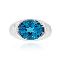 Anillo en plata con Topacio de Marambaia