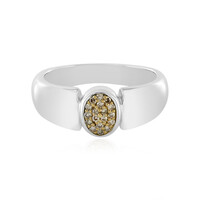 Anillo en plata con Diamante chocolate I3