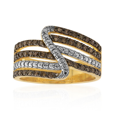 Anillo en plata con Diamante champán I2