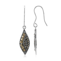 Pendientes en plata con Marcasita