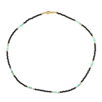 Collar en plata con Espinela negra