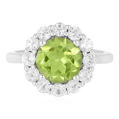 Anillo en plata con Peridoto