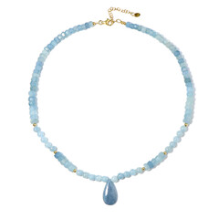 Collar en plata con Aguamarina