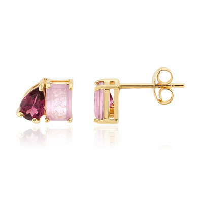 Pendientes en plata con Cuarzo lila