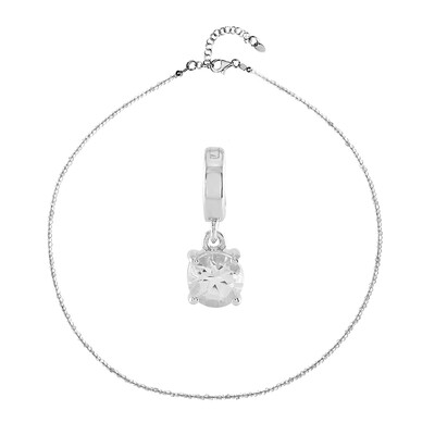 Set en plata con Topacio blanco