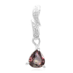 Colgante en plata con Zafiro color cambiante no calentado