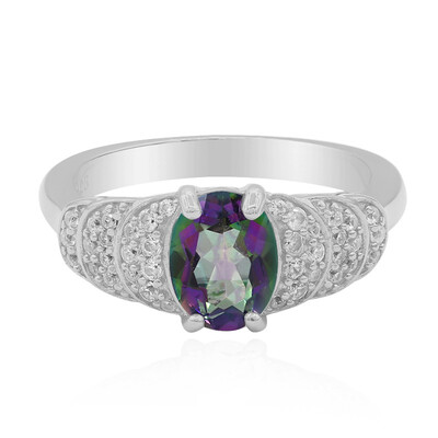 Anillo en plata con Cuarzo místico