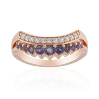 Anillo en plata con Iolita