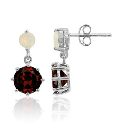 Pendientes en plata con Granate