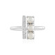 Anillo en plata con Perla blanca Freshwater