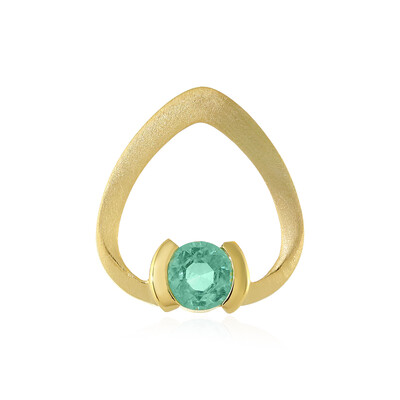Colgante en plata con Esmeralda de Rusia (MONOSONO COLLECTION)