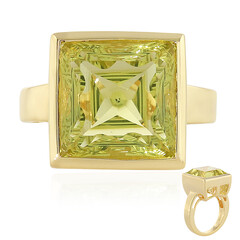 Anillo en plata con Quarzo limón