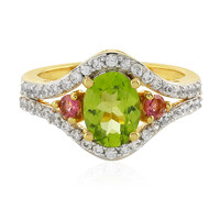 Anillo en plata con Peridoto