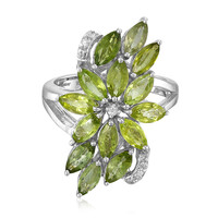Anillo en plata con Turmalina Paraíba