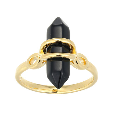 Anillo en plata con Ágata negro