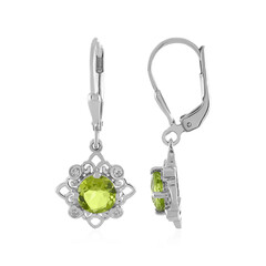 Pendientes en plata con Peridoto
