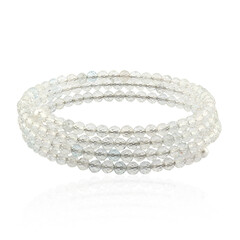 Brazalete en acero con Topacio blanco (Riya)