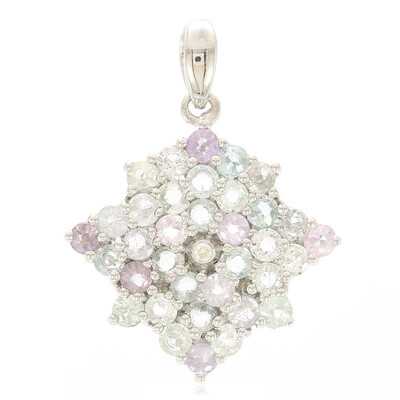 Colgante en plata con Turmalina cuprífera