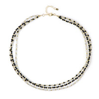 Collar en plata con Zircón gris (Riya)