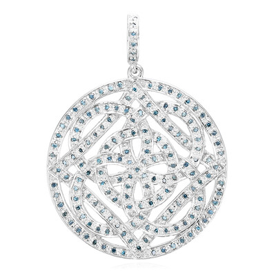 Colgante en plata con Diamante fantasía