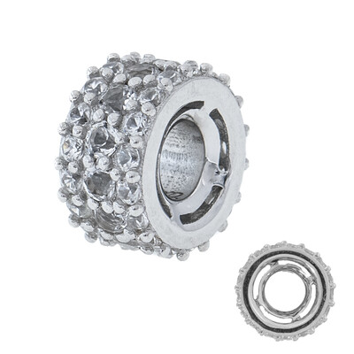 Colgante en plata con Topacio blanco (MONOSONO COLLECTION)