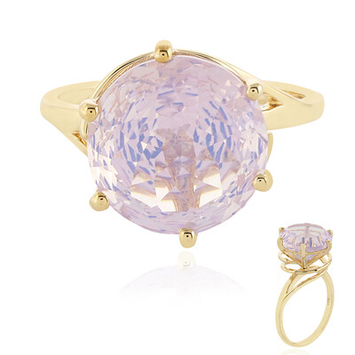 Anillo en oro con Cuarzo lavanda (PHANTASIA)