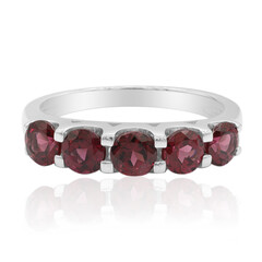 Anillo en plata con Rodolita